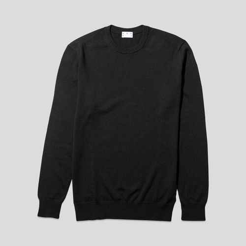 The Merino Sweater Black - ASKET - Modalova