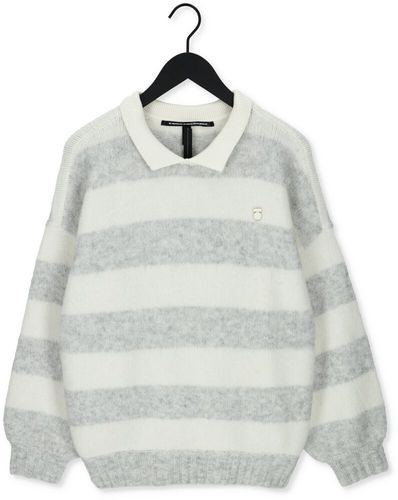 Pullover Striped Polo Sweater Knit Damen Damen Größe M Polyester - 10days - Modalova