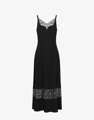 Kleid Aus Leichtem Crêpe Lace Details - Boutique Moschino - Modalova