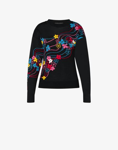 Wollpullover Floating Flowers - Boutique Moschino - Modalova