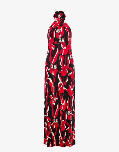Langes Kleid Aus Viskose-jersey Mit Irismuster - Boutique Moschino - Modalova