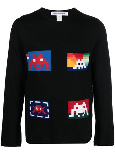 COMME DES GARÃONS SHIRT - Crew Neck Wool Sweater - Comme des GarÃ§ons Shirt - Modalova