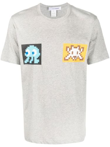 COMME DES GARÃONS SHIRT - Pac-man Print Cotton T-shirt - Comme des GarÃ§ons Shirt - Modalova