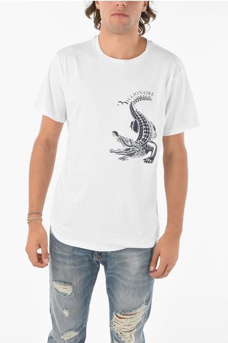 Crocodile Printed Crew-neck T-shirt Größe L - Billionaire - Modalova
