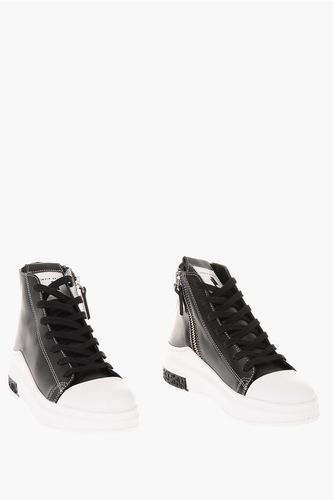 Leather Contrast Sole High Sneakers Größe 40 - Cinzia Araia - Modalova