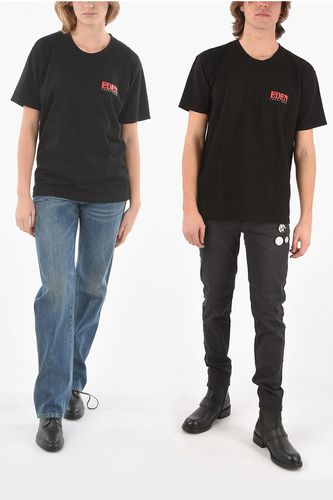 Reclycled cotton crew-neck t-shirt with back print logo Größe M - EDEN power corp - Modalova