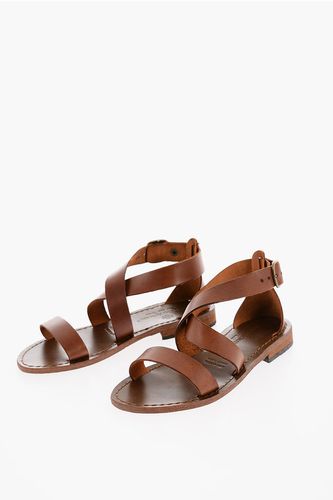 Solid Color Leather Sandals Größe 36 - Antichi Romani - Modalova