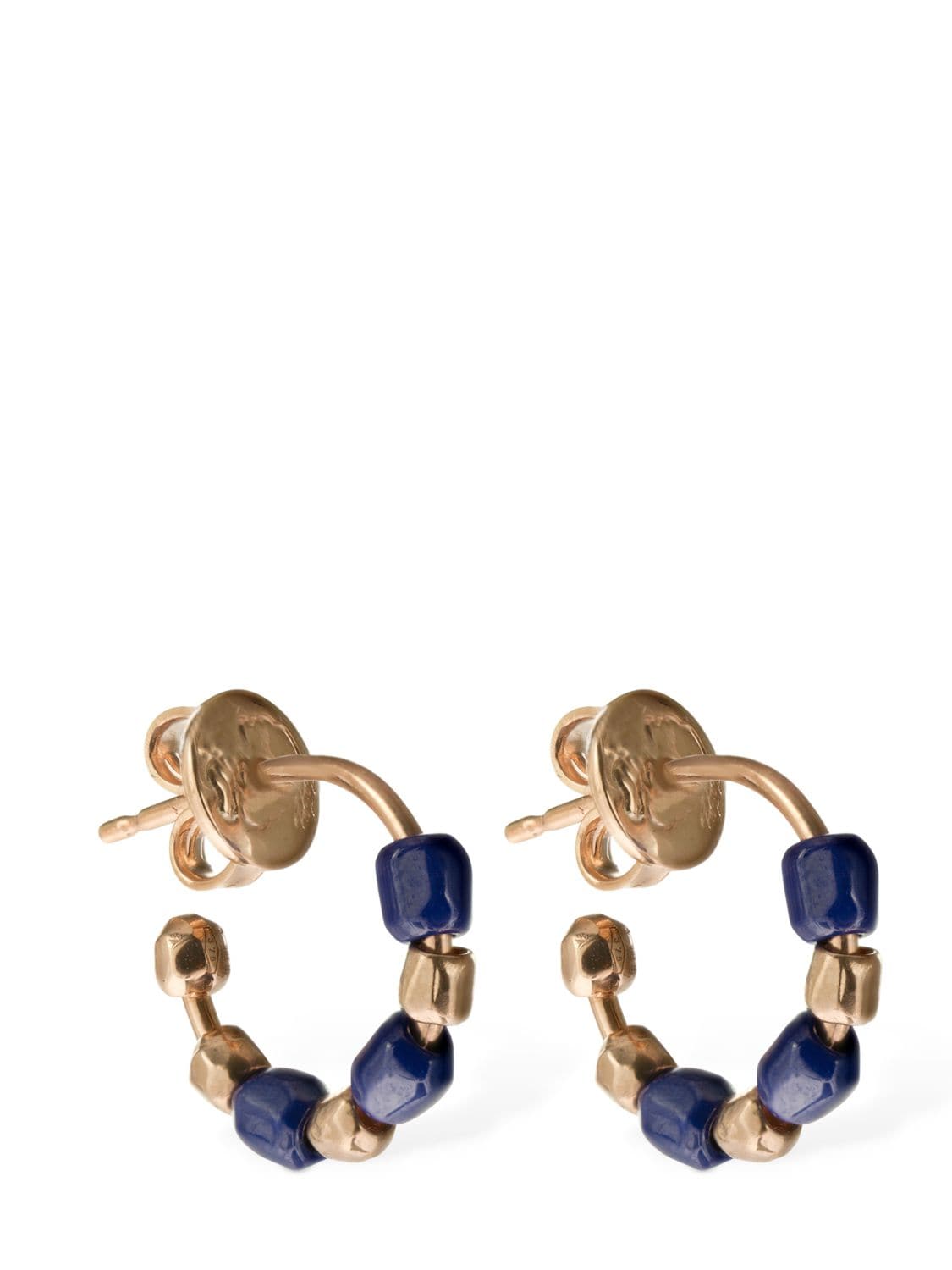 Ohrringe Aus 9kt Gold & Blauer Keramik „granelli“ - DODO - Modalova