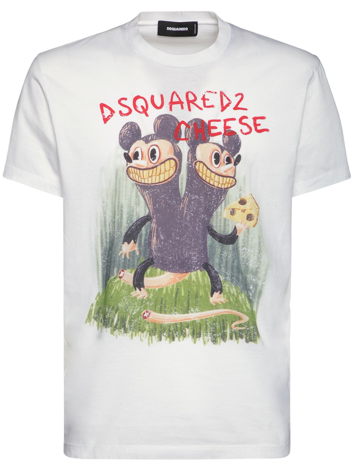 Bedrucktes T-shirt Aus Baumwolljersey - DSQUARED2 - Modalova