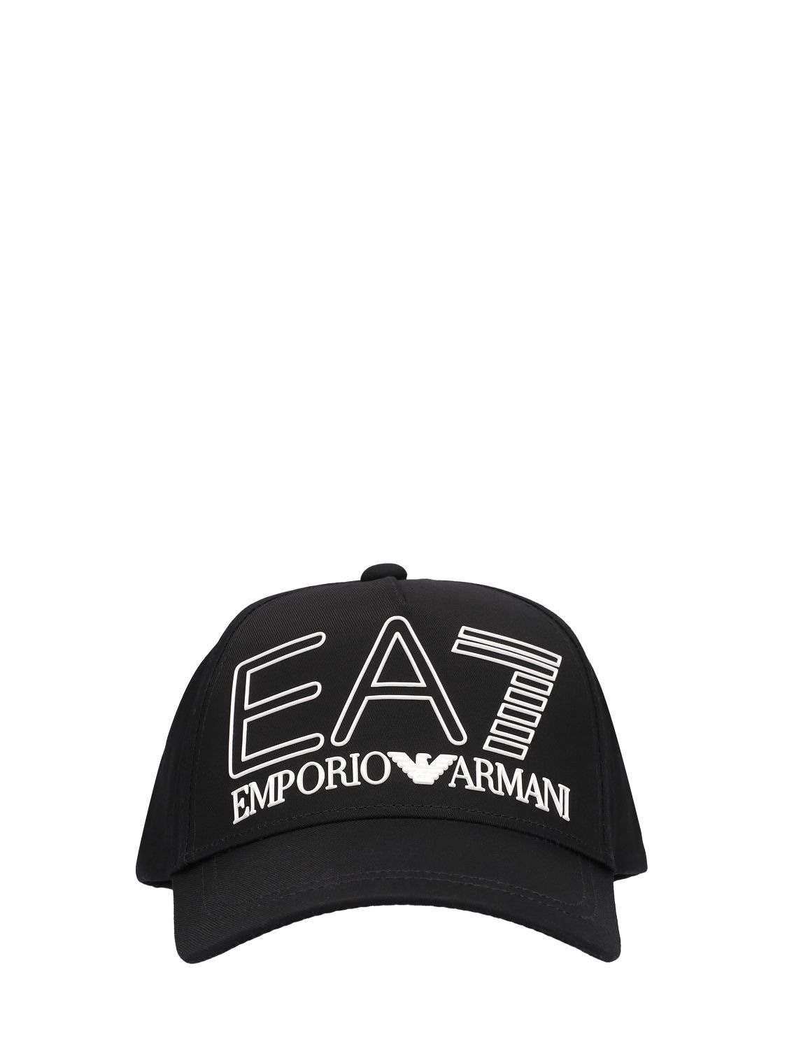 Kappe Aus Baumwollcanvas Mit Logo - EA7 EMPORIO ARMANI - Modalova
