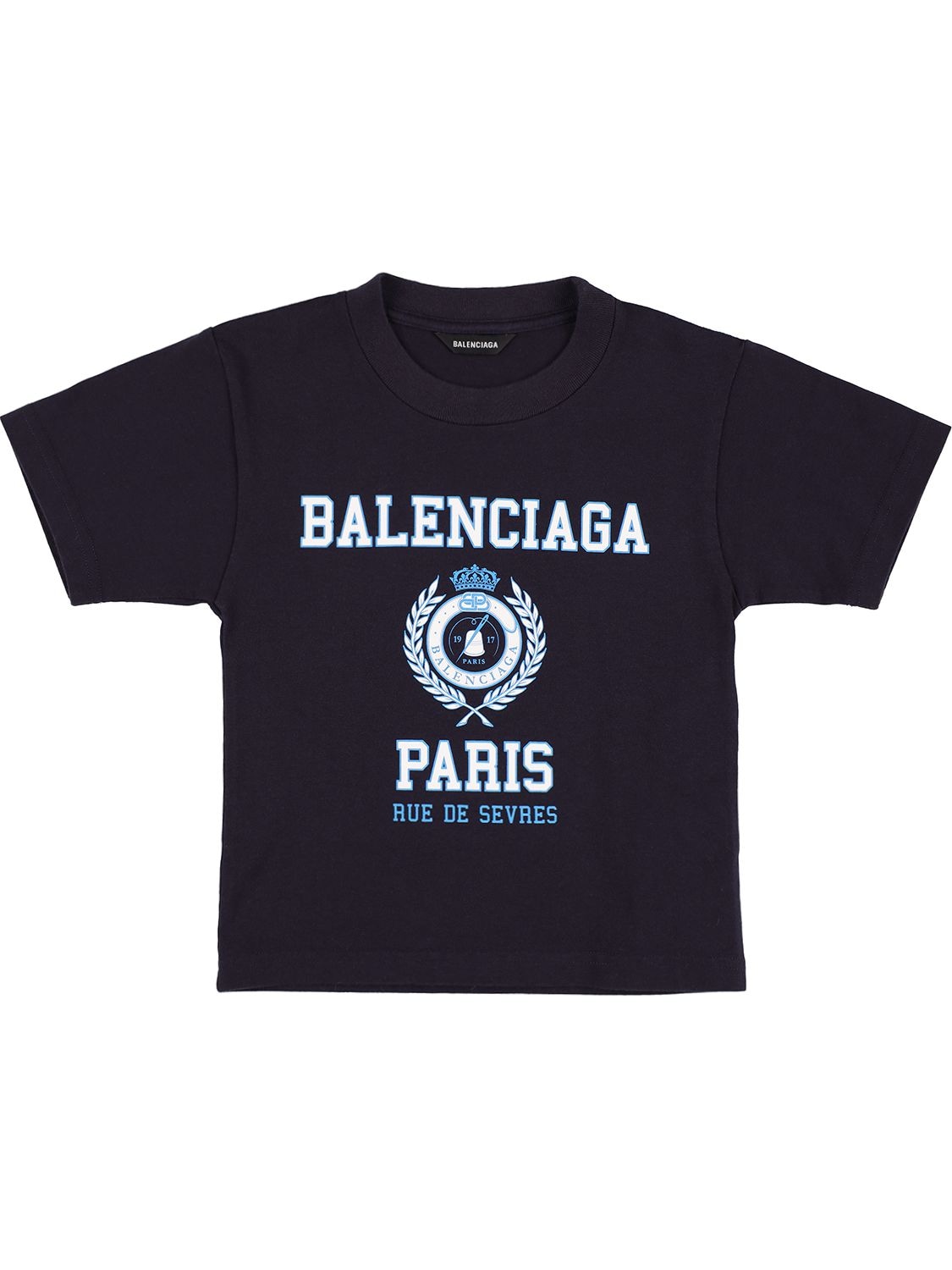 T-shirt Aus Baumwolljersey Mit Logodruck - BALENCIAGA - Modalova
