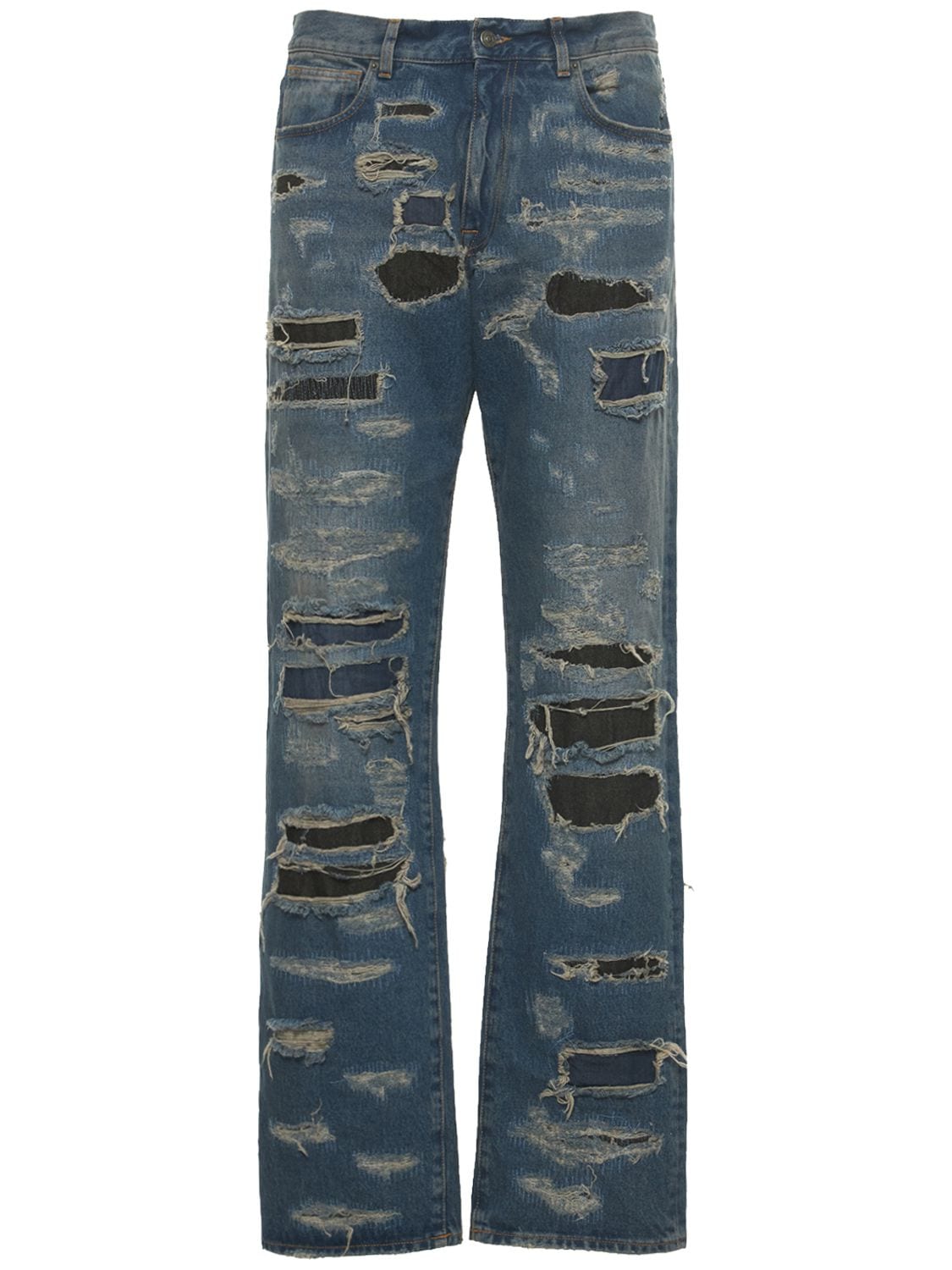 Jeans Aus Baumwolldenim Im Destroyed-look - 424 - Modalova