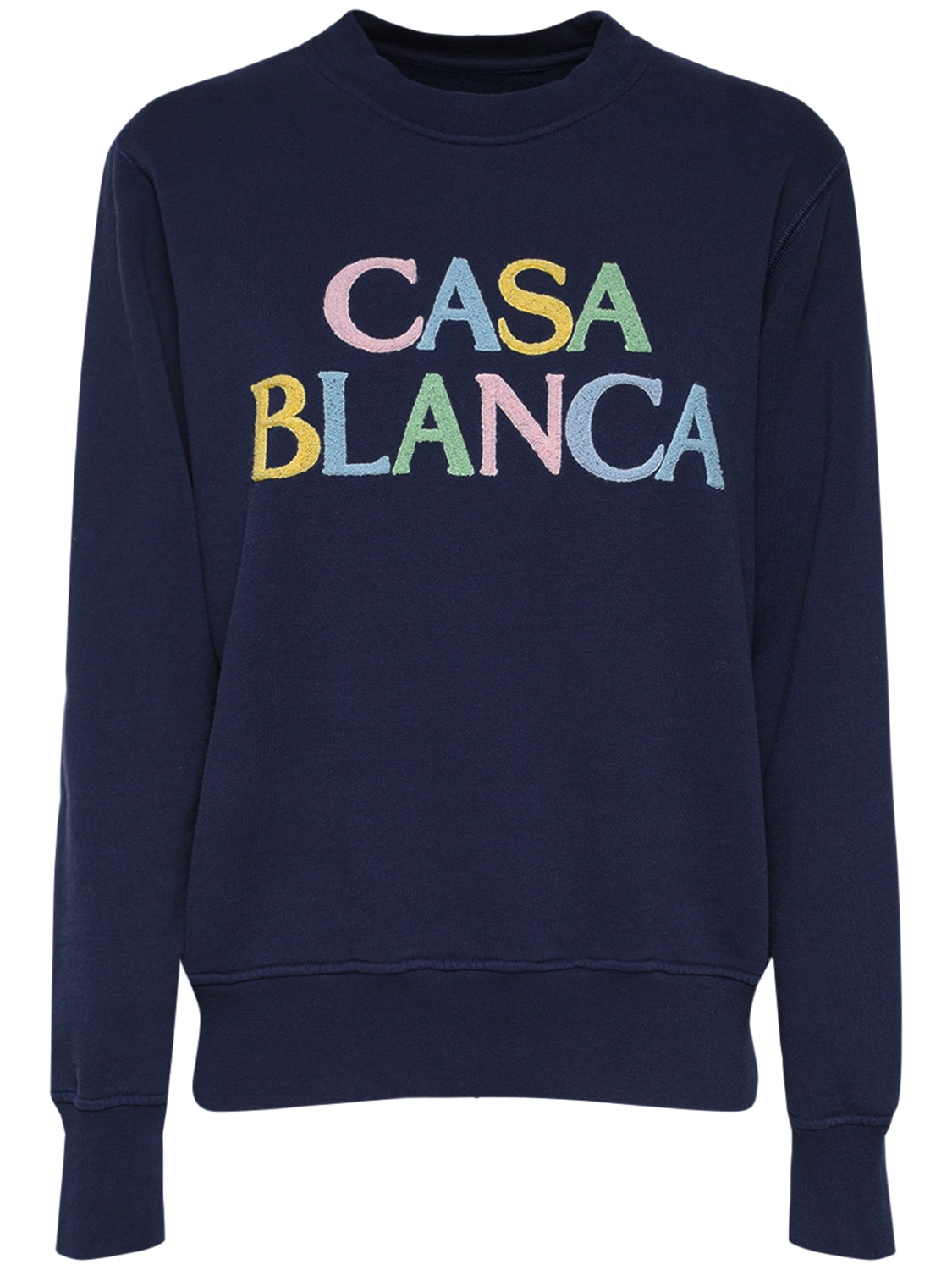 Besticktes Sweatshirt Aus Baumwolle Mit Logo - CASABLANCA - Modalova