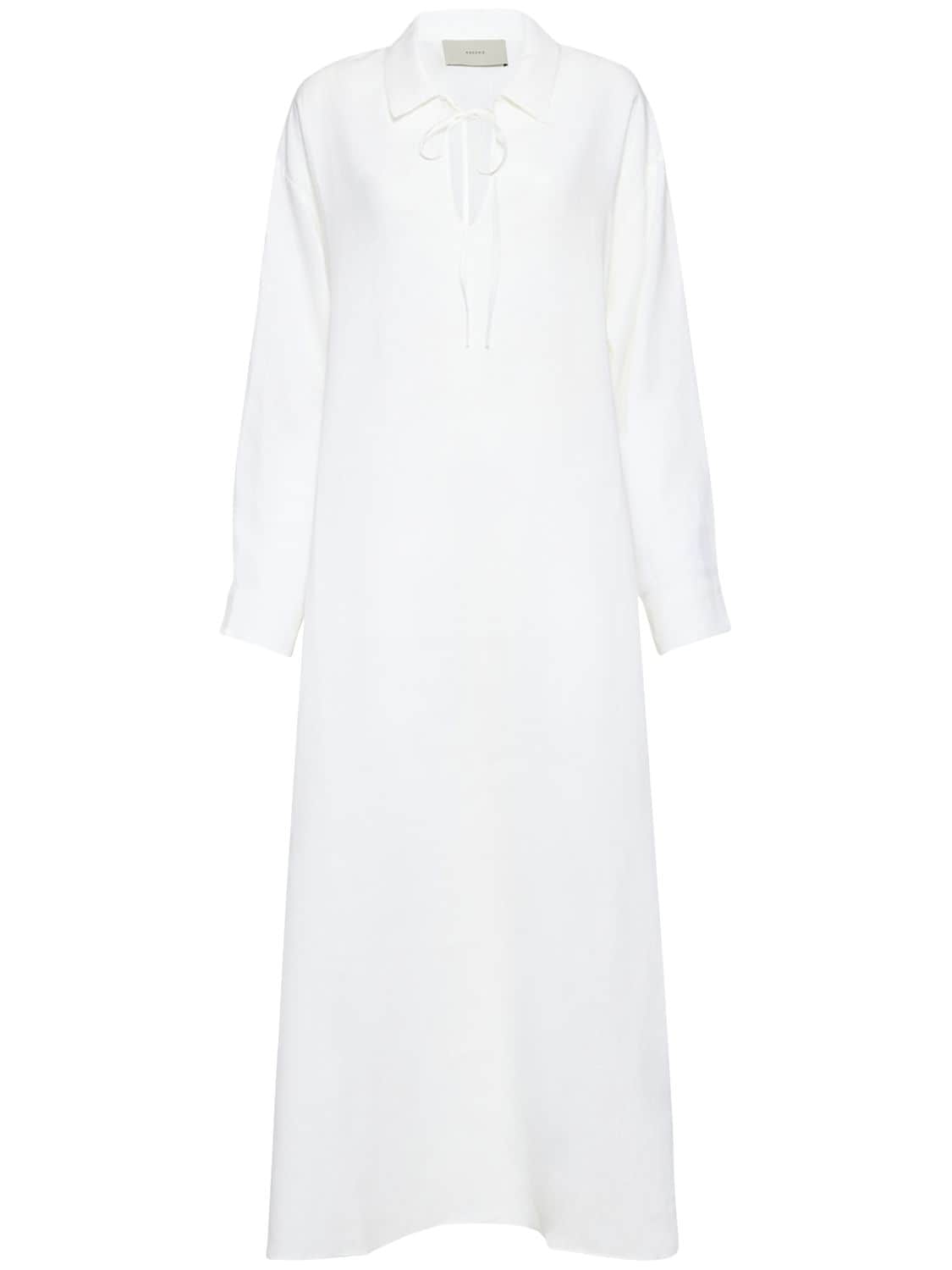 The Lisbon Long Linen Dress - ASCENO - Modalova