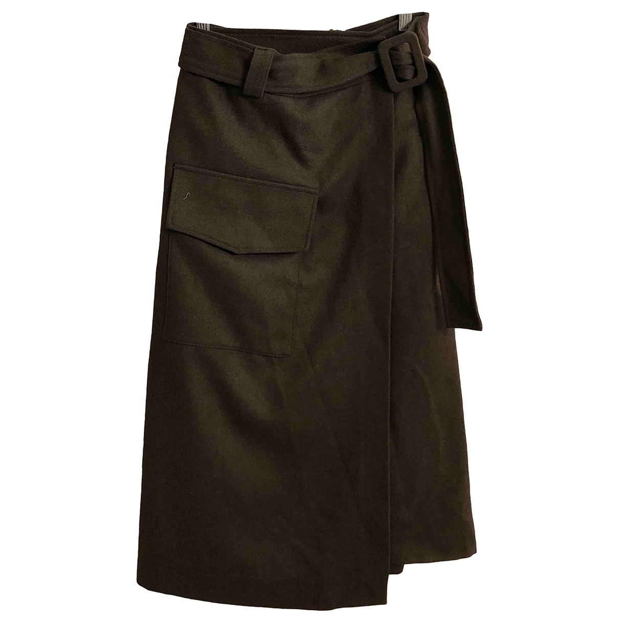 Wool mid-length skirt - Attic And Barn - Modalova