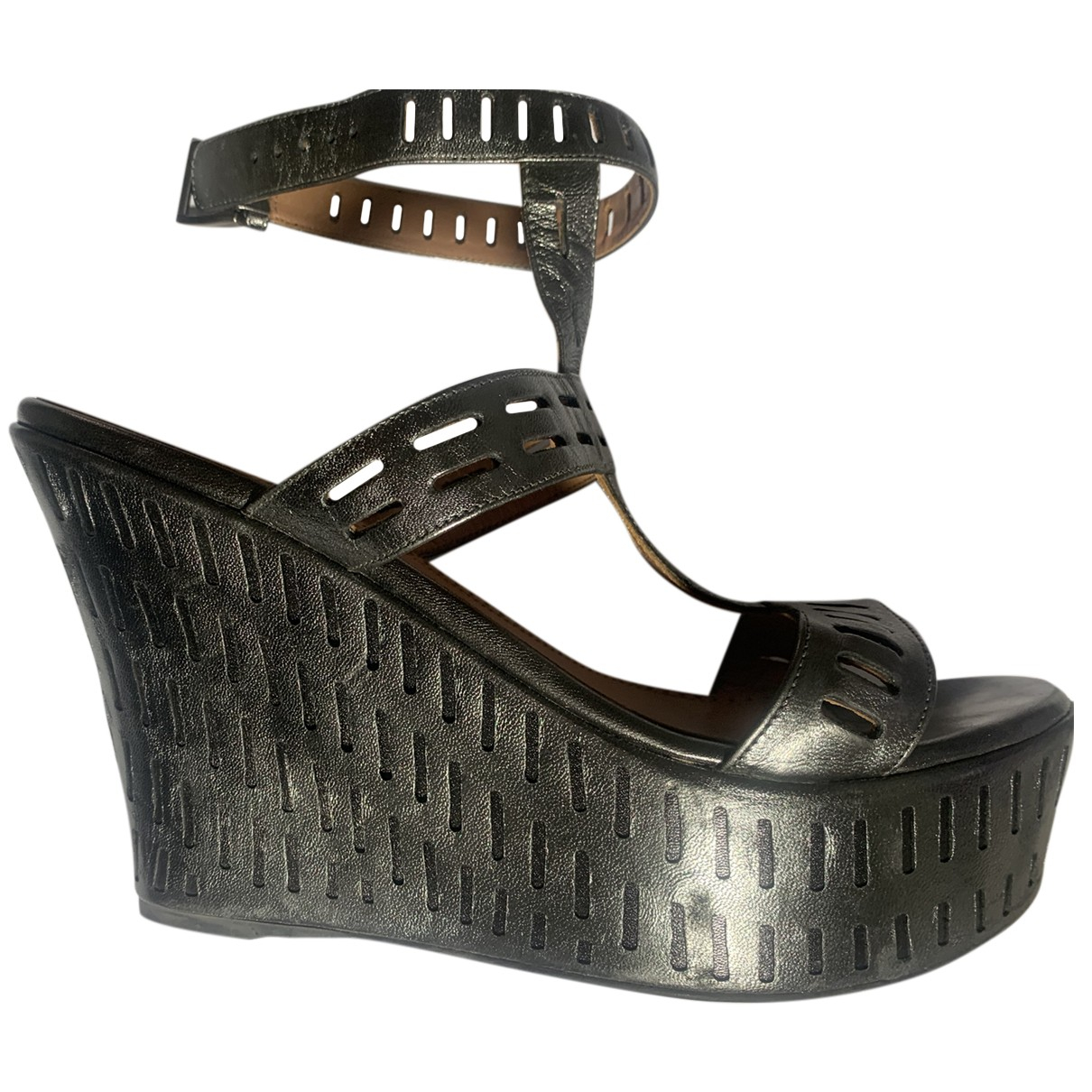 AlaÃ¯a Leather sandals - AlaÃ¯a - Modalova