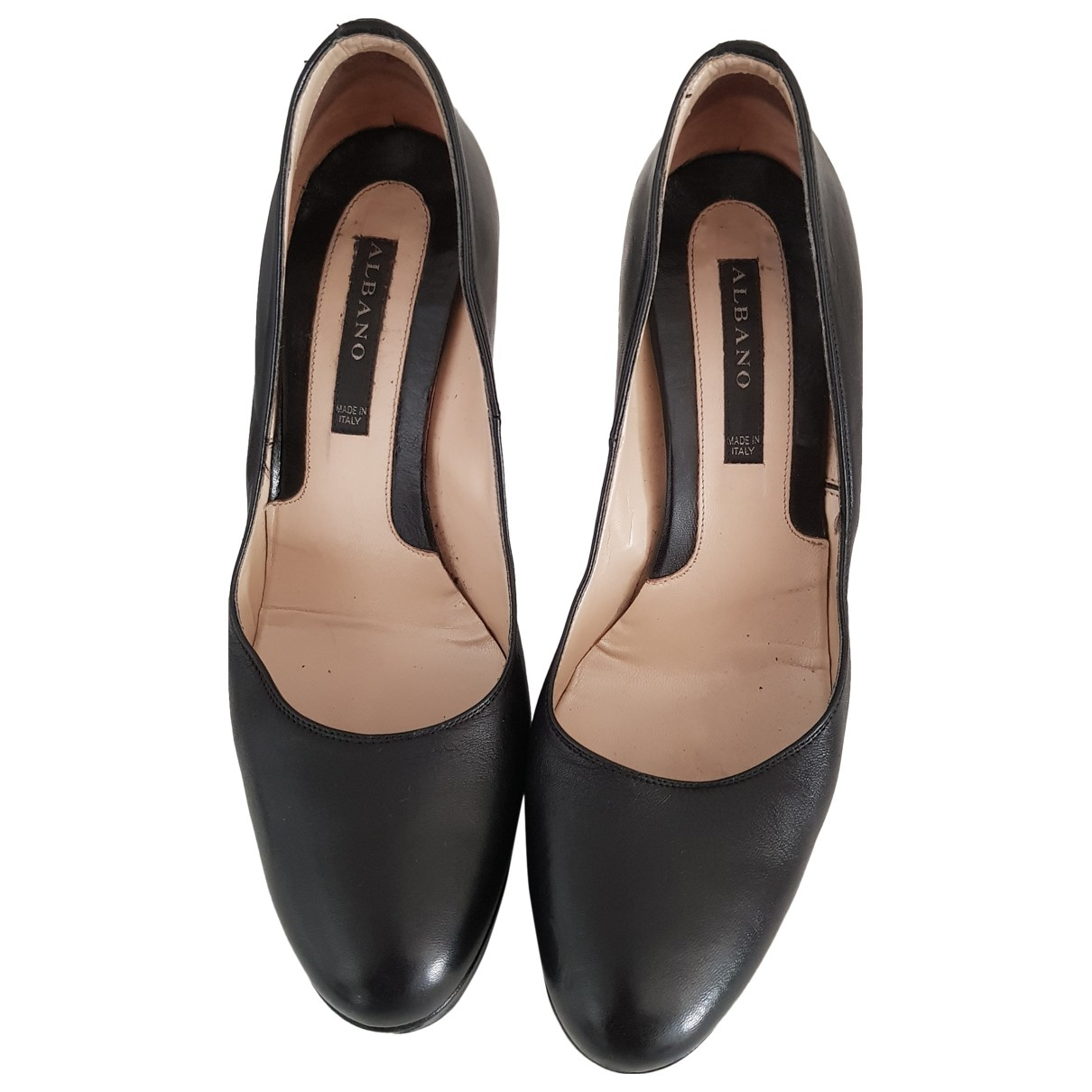 Albano Leather heels - ALBANO - Modalova