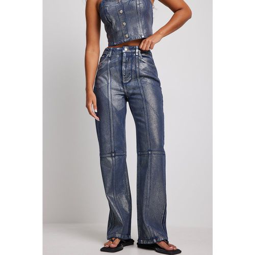 Beschichtete Jeans - Blue - NA-KD Trend - Modalova