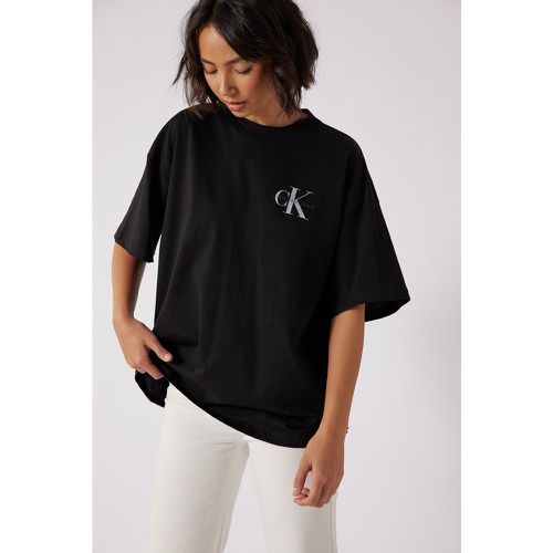 Organisch oversize Boyfriend-T-Shirt - Black - Calvin Klein for NA-KD - Modalova