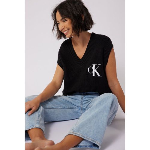 Oversize Ripp-Weste - Black - Calvin Klein for NA-KD - Modalova