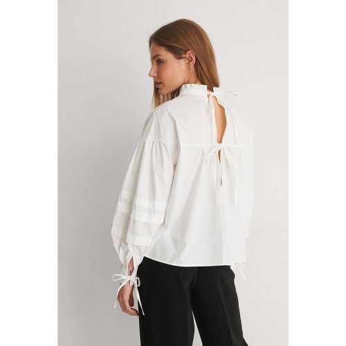 Baumwollbluse Mit Details - White - Curated Styles - Modalova