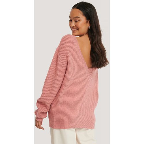 Übergroßer Pullover Mit Tiefem Rücken - Pink - NA-KD Trend - Modalova