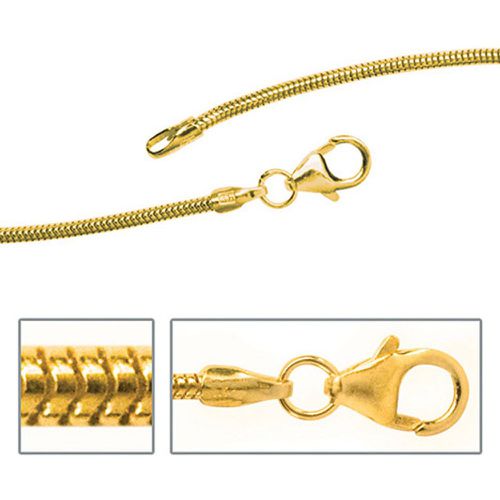 Schlangenkette 585 Gelbgold 1,4 mm 60 cm Gold Kette Halskette Goldkette - SIGO - Modalova