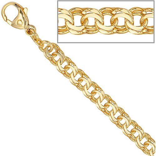 Garibaldiarmband 585 Gold Gelbgold 19 cm Armband Goldarmband Karabiner - SIGO - Modalova