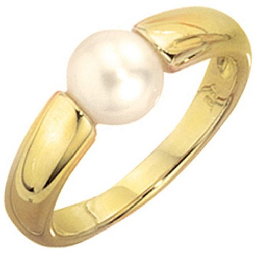 Damen Ring 333 Gold Gelbgold 1 Süßwasser Perle Goldring Perlenring - SIGO - Modalova