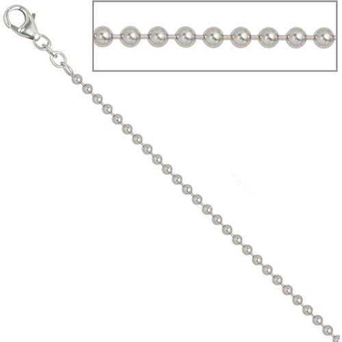 Kugelkette 925 Silber 2,5 mm 90 cm Halskette Kette Silberkette Karabiner - SIGO - Modalova