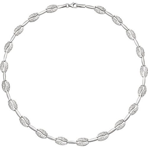 Collier Halskette 925 Sterling Silber gehämmert 45 cm Kette Silberkette - SIGO - Modalova