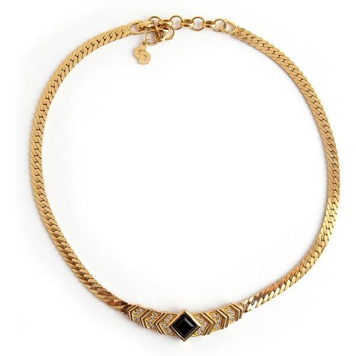 Pre-owned chrystal triangle necklace , Damen, Größe: One size - Dior Vintage - Modalova