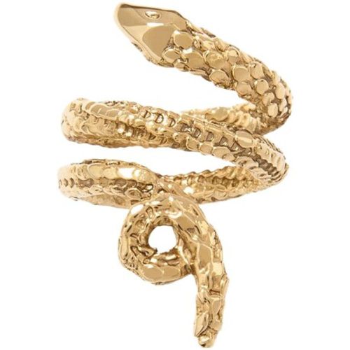 Gold Plated Snake Ring , Damen, Größe: 52 MM - Aurélie Bidermann - Modalova