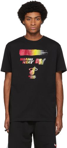 Black NBA Edition Miami Heat T-Shirt - Marcelo Burlon County of Milan - Modalova