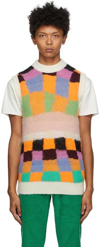 Reversible Multicolor Alpaca & Mohair Sweater Vest - ERL - Modalova