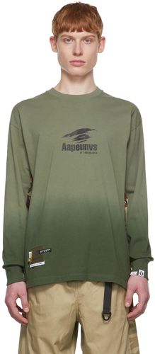 Green Cotton Long Sleeve T-Shirt - AAPE by A Bathing Ape - Modalova