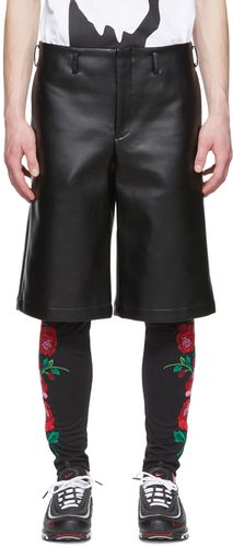 Black Faux-Leather Shorts - Comme des Garçons Homme Plus - Modalova
