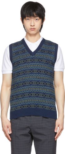 Indigo & Khaki Cotton Vest - BEAMS PLUS - Modalova