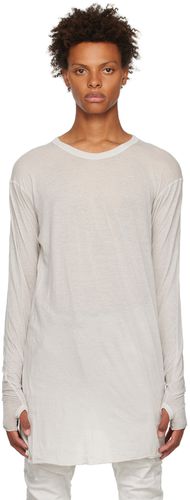 Grey Object-Dyed Long Sleeve T-Shirt - Boris Bidjan Saberi - Modalova