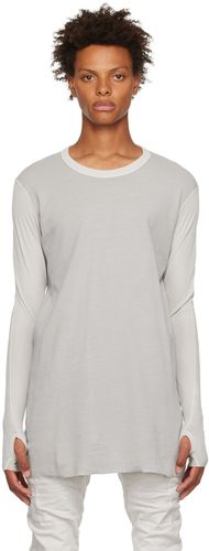 Gray Paneled Long Sleeve T-Shirt - Boris Bidjan Saberi - Modalova