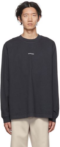 Black Organic Cotton Long Sleeve T-Shirt - Acne Studios - Modalova