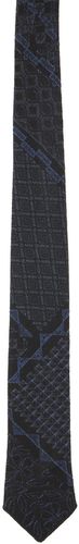 Black & Navy Jacquard Tie - Engineered Garments - Modalova