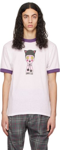 SSENSE Exclusive White & Purple Cat Dolly Head T-Shirt - Anna Sui - Modalova