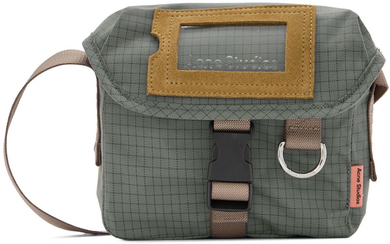 Gray Mini Foldover Flap Messenger Bag - Acne Studios - Modalova
