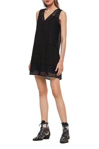 Manie Lace Dress Black - AllSaints - Modalova