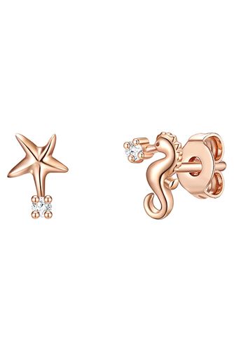 Stud Earring Sterling Silver Rose Gold Zirconia Wh Ite Roseg - Glanzstücke München - Modalova