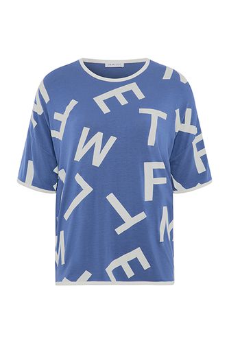 Nw Top T Shirt Km Blue Print - Femilet - Modalova