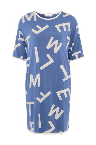 Nw 1-piece Pj Big Shirt Blue Print - Femilet - Modalova