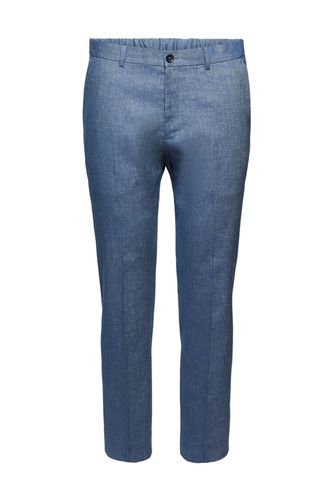 Trousers Made Of An Organic Linen Blend Blue 5 - ESPRIT - Modalova